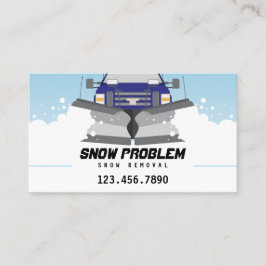 Carte d'entreprise de services de chasse-neige