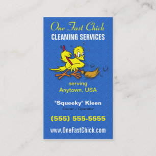 Carte d'entreprise de services de nettoyage