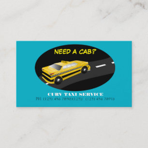 Carte d'entreprise de services de taxi