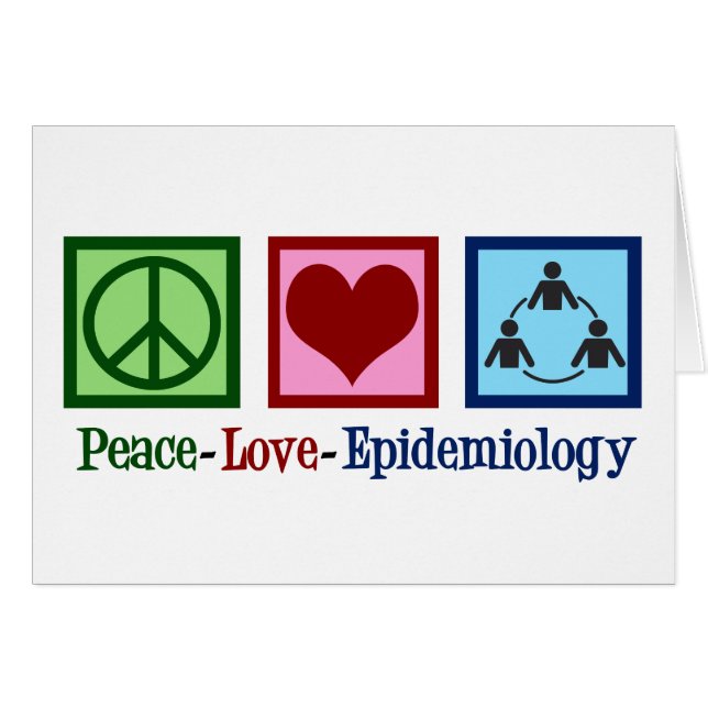 Carte d'épidémiologie Peace Love (Devant horizontal)