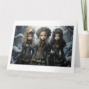 Carte Déplaisant Cute Group, Pop Surreal Girls Greeting