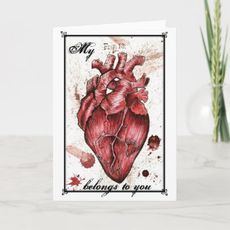 Carte déplaisante d'amour du coeur Edgar Allan Poe
