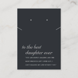 CARTE D'ÉQUIPEMENT DE CADEAU POUR FILLE NOIRE ET B