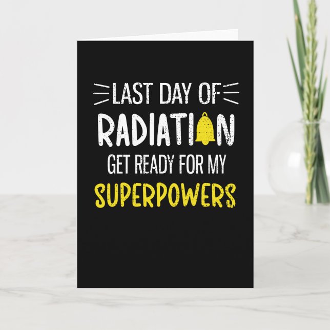 Carte Dernier Jour De Radiation Fin Du Chimo Cancer Surv (Devant)