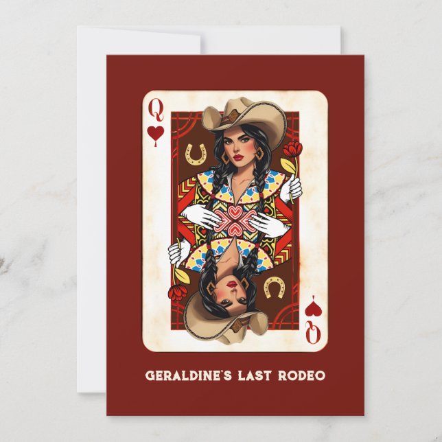 Carte Dernier Rodeo Midwest Queen of Hearts person (Devant)