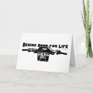 Carte Derrière des barres pendant la vie - motocross