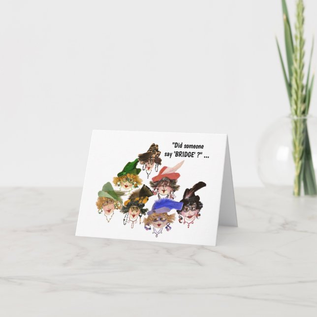 Carte Des amies qui jouent au bridge (Devant)