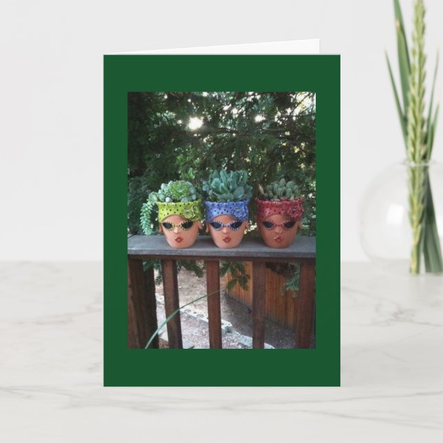 CARTE DES AMIS POSTÉS QUI SE DÉBATTENT POUR DIRE HEUREUX (Devant)