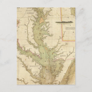 Carte des baies Chesapeake et Delaware