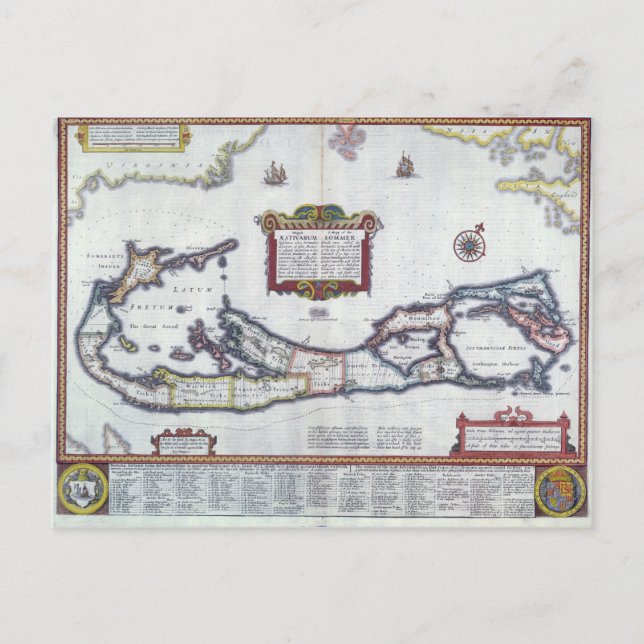 Carte des Bermudes (Devant)
