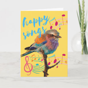 Carte Des chansons joyeuses pour un joyeux anniversaire 