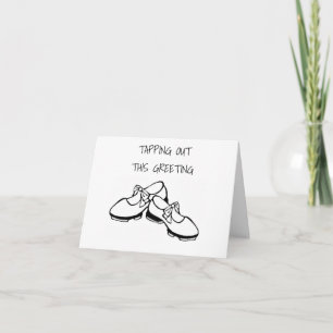 CARTE DES CHAUSSURES DE TAP SONT EN TRAIN DE SALUER CET 