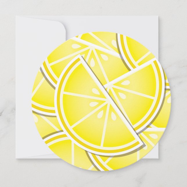 Carte Des coins de citron funky ! (Devant)