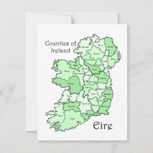 Carte des comtés d'Irlande