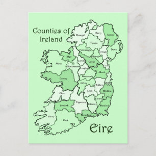 Carte des comtés d'Irlande