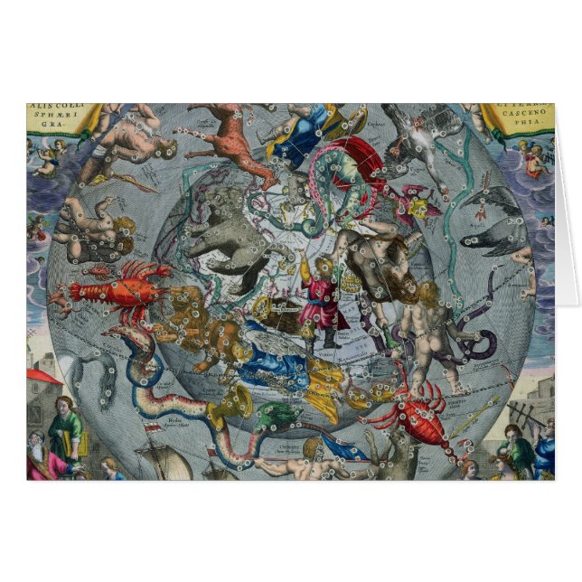 Carte des constellations du du nord (Devant horizontal)