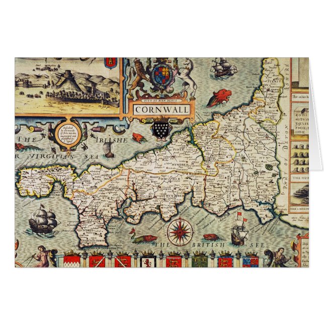 Carte des Cornouailles (Devant horizontal)