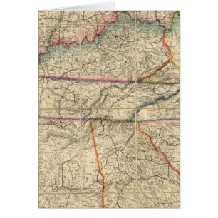Carte des États du sud de l'Amérique