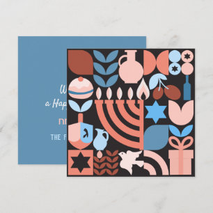 Carte des étoiles juives de Chanukah Hanoukka Meno