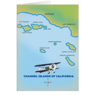 Carte des îles Anglo-Normandes de Californie