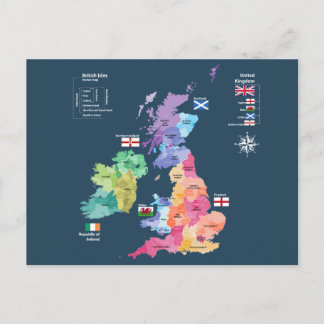 Carte des îles britanniques