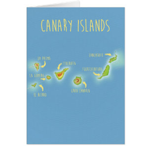 Carte des îles Canaries