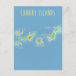 Carte des îles Canaries