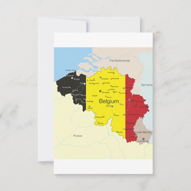 Carte Des Invitations Belges (Devant)