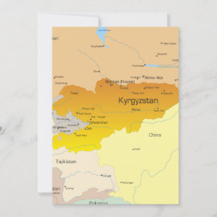Carte des invitations du Kirghizistan