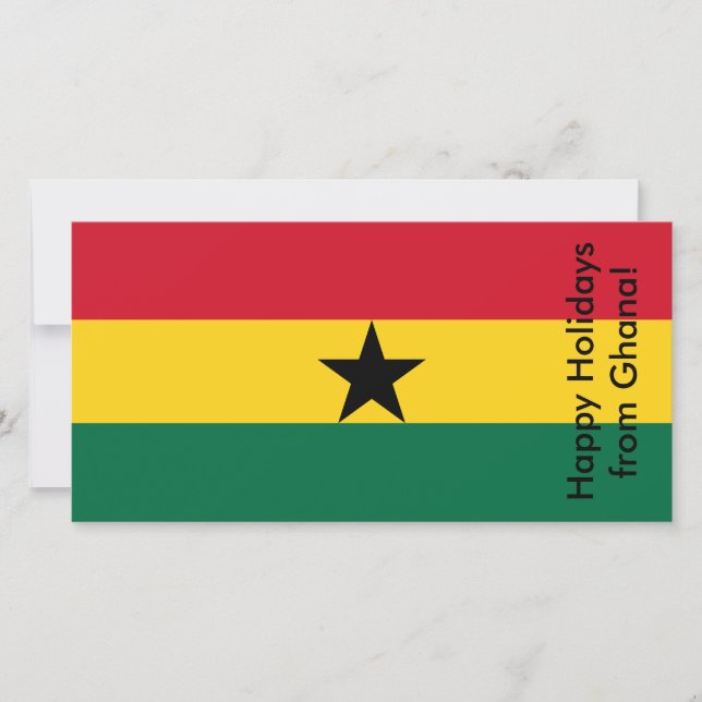 Carte des Joyeuses Fêtes du Ghana (Devant)