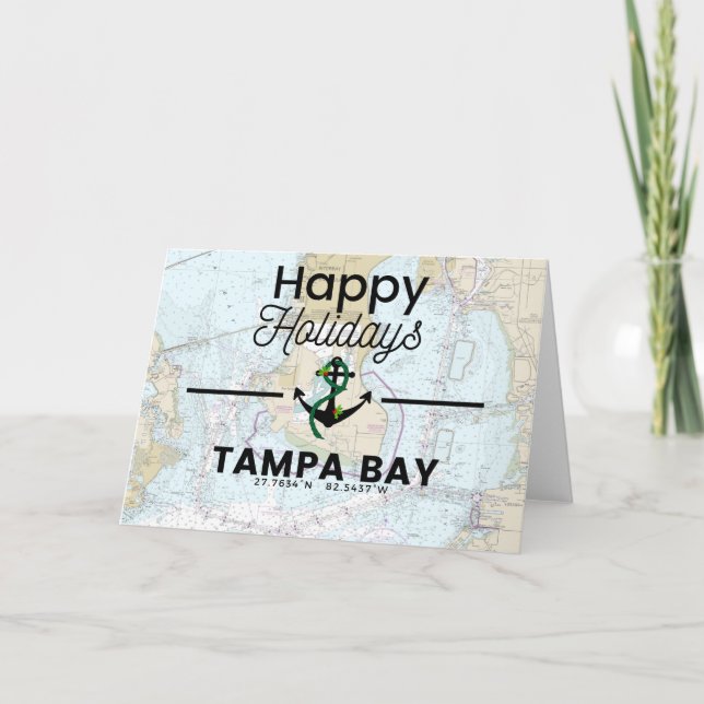Carte des Joyeuses Fêtes - Tampa Bay (Devant)