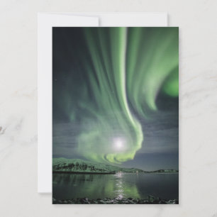 Carte des lumières du Nord de la Norvège
