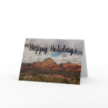 Des nuages comme ils roulent dans Sedona Happy Hol