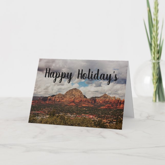 Carte Des nuages comme ils roulent dans Sedona Happy Hol (Devant)