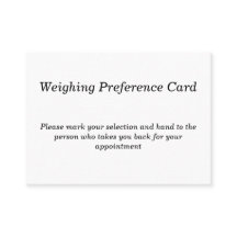 Carte des options de pondération pour les patients