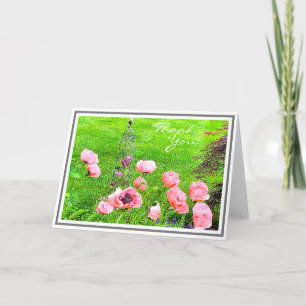 Carte Des pavots colorés dans les jardins