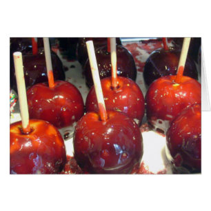 Carte des pommes de bonbons