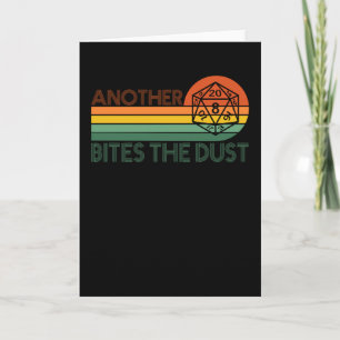 Carte Dés rétros D20 RPG