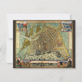 Carte des rues antiques d'Amsterdam, Pays-Bas