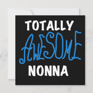 Carte Des T-shirts et cadeaux Nonna Blue totalement géni