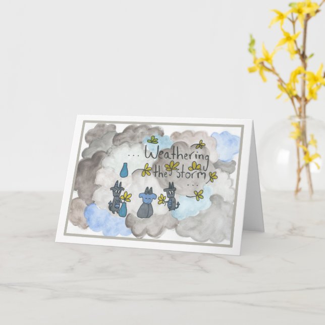 Carte des temps difficiles (Fleur jaune)