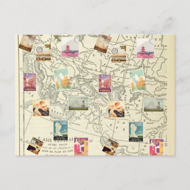 Carte des timbres de voyage de l'Ephémère de décou (Devant)