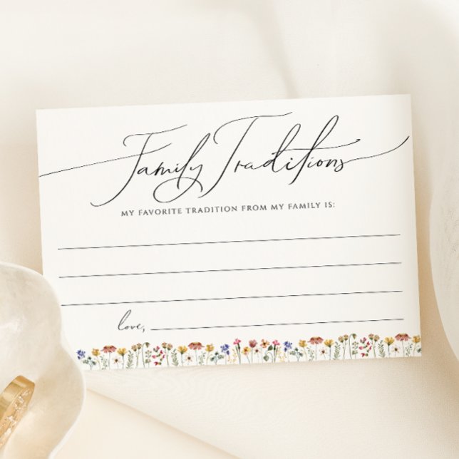 Carte des traditions de la famille Fleur sauvage c (Créateur téléchargé)