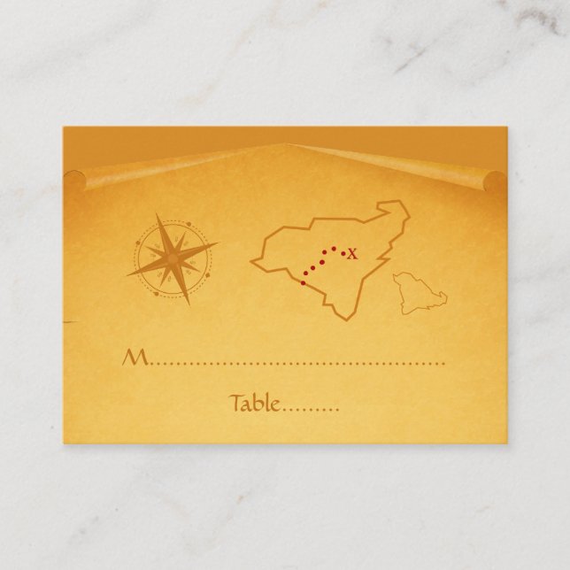 Carte des trésors Carte des lieux (Devant)