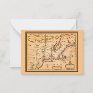 Carte des tribus amérindiennes des années 1600 de 