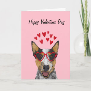 Carte des valentines australiennes de chien de bét