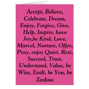 Carte des vertus roses