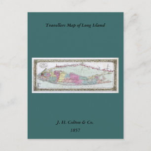Carte des voyageurs de Long Island, 1855-1857
