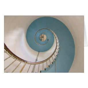 Carte d'escalier en spirale du phare Lyngvik
