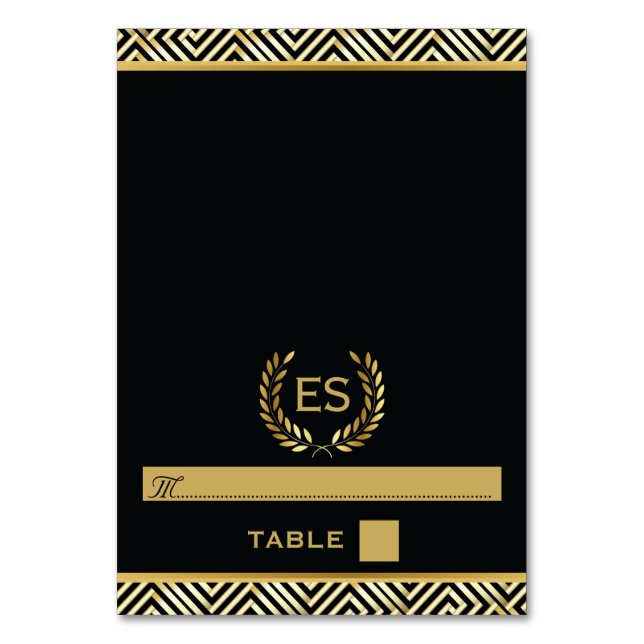 Carte d'escorte mariage Gold Greek key & laurel wr (Par défaut)